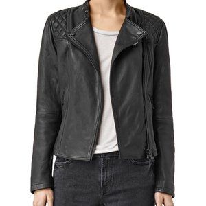 All Saints Randal Biker Leather Jacket - US 6